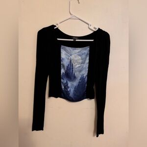 Dolls Kill Widow Castle Longsleeve Top